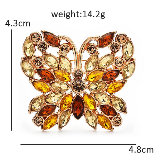 PENDRA Aurelia2 Rhinestone Brooch