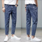 Comfortable Stylish Trendy Luxury Men's Jeans 2023 Summer Blue Cowboy Classic Jeans Casual Stretch Luxury Denim Pants for Men