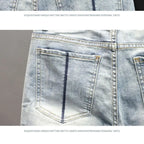 PENDRA Denim Distressed Knee Jeans