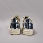 PENDRA Silver Shadow Silver Low-Top Lace-Up Flat Sneakers