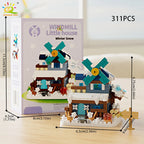 PENDRA Cute Windmill Micro Building Set