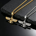 PENDRA Faravahar Eagle Pendant Necklace