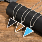 PENDRA Triangle Stone Pendant Necklace