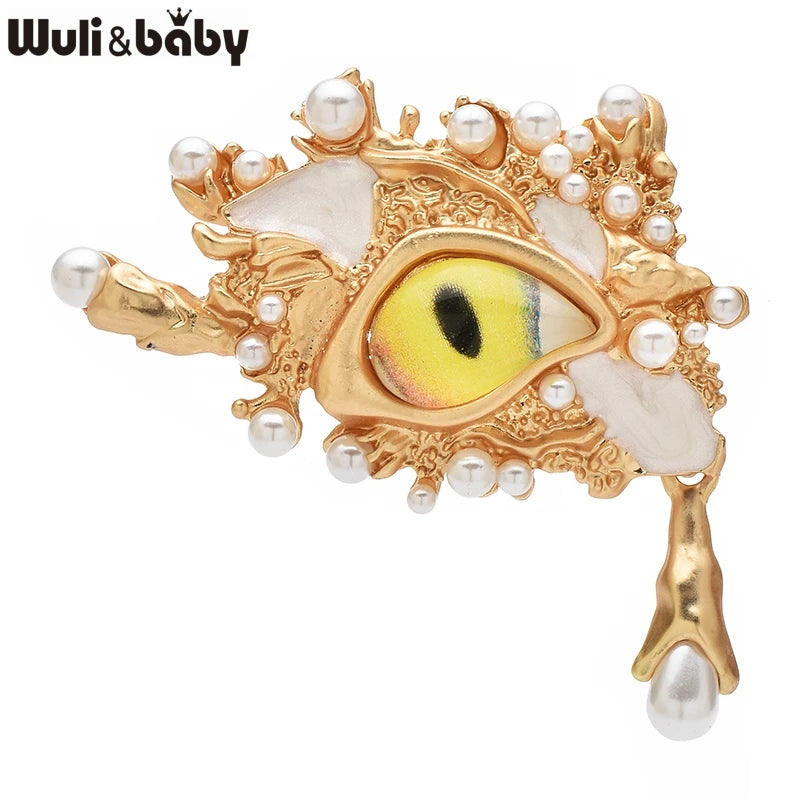 PENDRA Art Design Eye Brooch