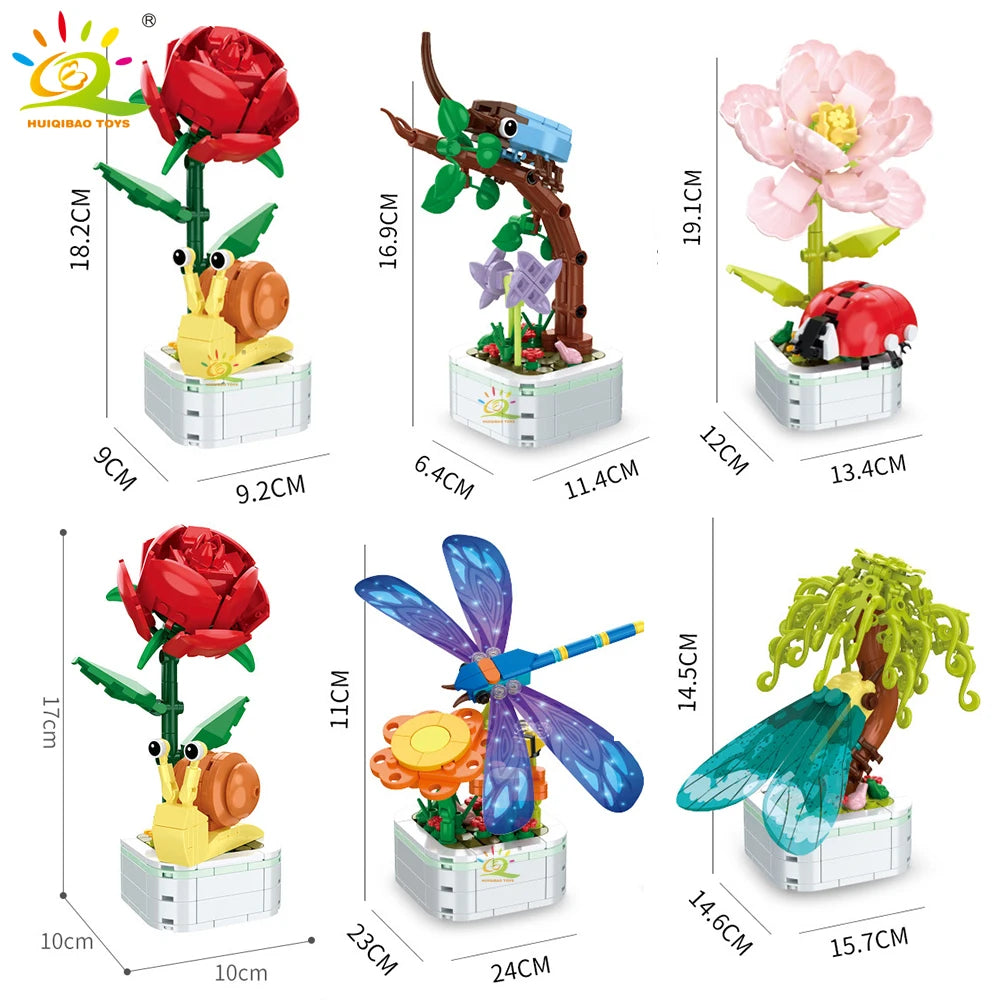 PENDRA Insect Bonsai Floral Building Set