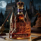 Elegant Crown Top Castle Glass Decanter, Whiskey Aerator for Home Bar, Medieval Themed Barware, Premium Whisky Carafe, Perfect