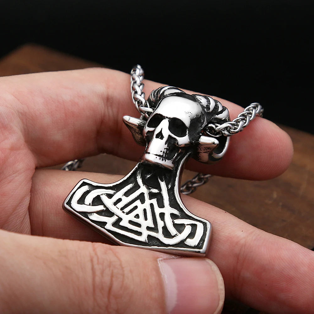 PENDRA Mjolnir Nordic Viking Thor Hammer Necklace