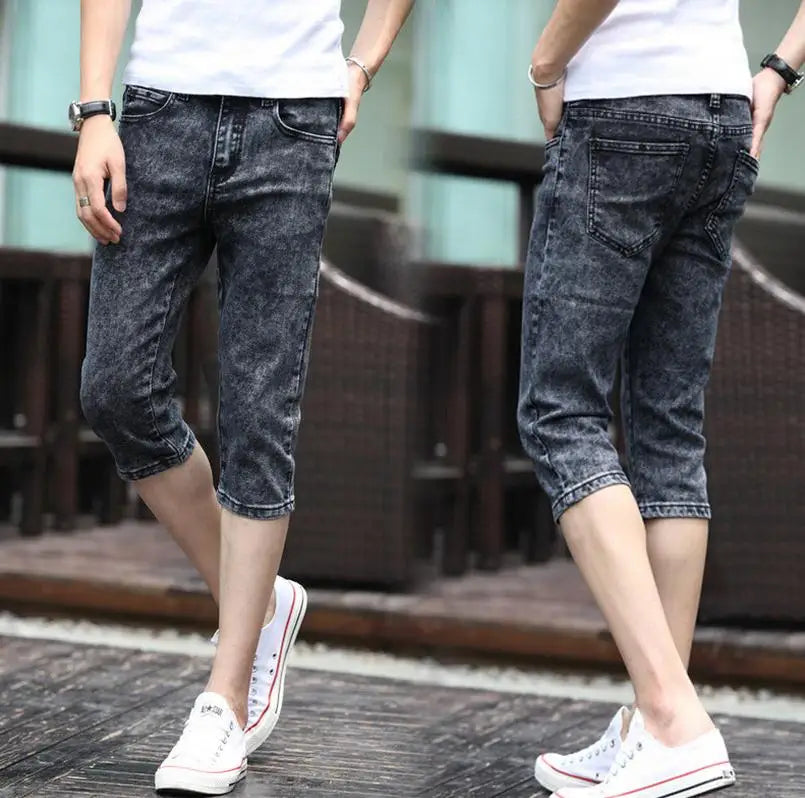 PENDRA Grey Slim Capric Jeans