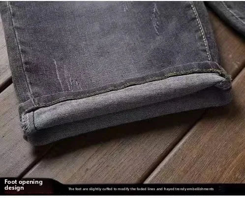 PENDRA Denim Embroidered End Pants