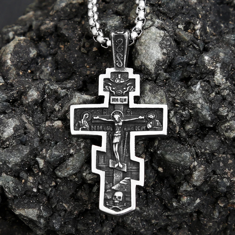 PENDRA Jesuscross 316L Stainless Steel Jesus Cross Pendant