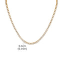 PENDRA Zircon Tennis Chain Necklace