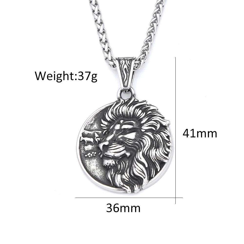 PENDRA Lioncrest Nordic Viking Lion Pendant
