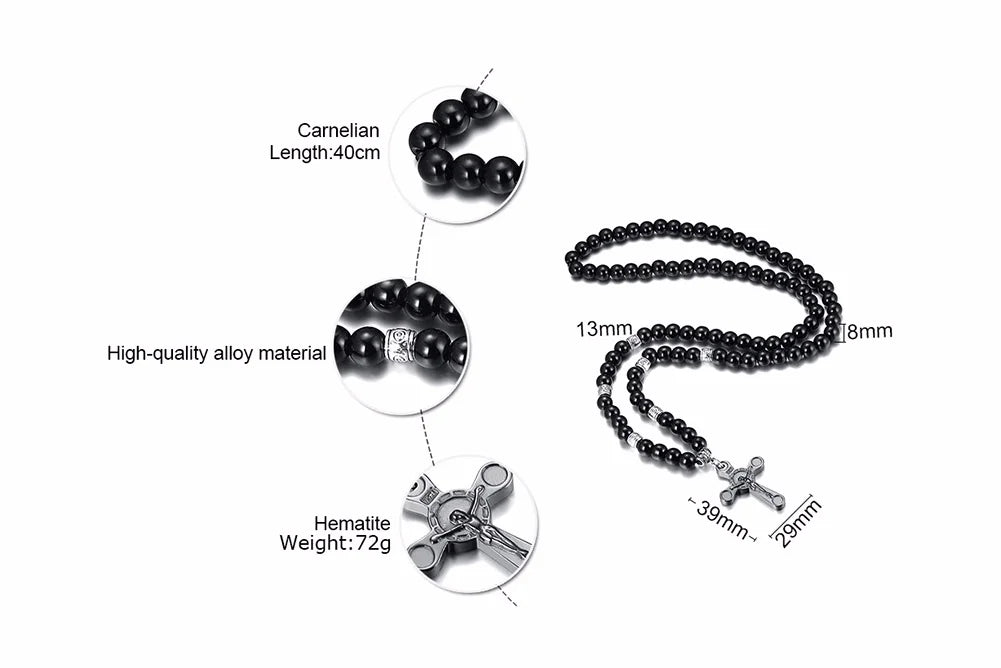 PENDRA Cross Rosary Rosary Necklace