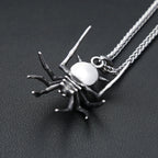 PENDRA Spiderweb Gothic Spider Pendant