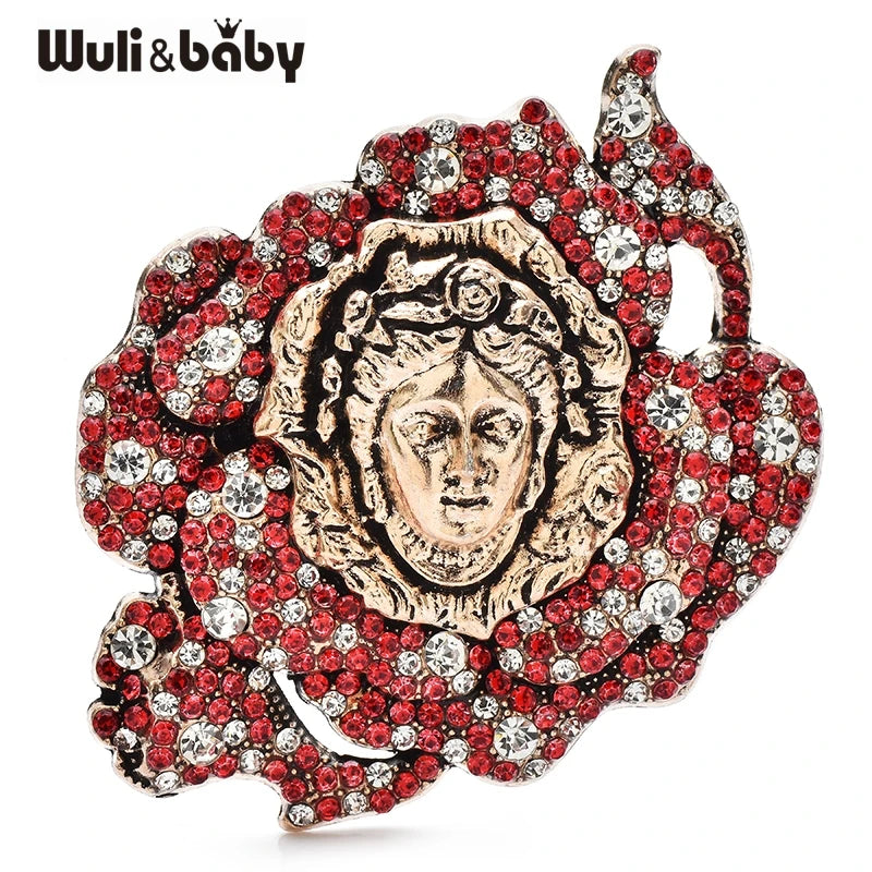 PENDRA Floraface Vintage Flower Face Brooch