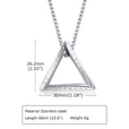 PENDRA Triangle Box Pendant Necklace