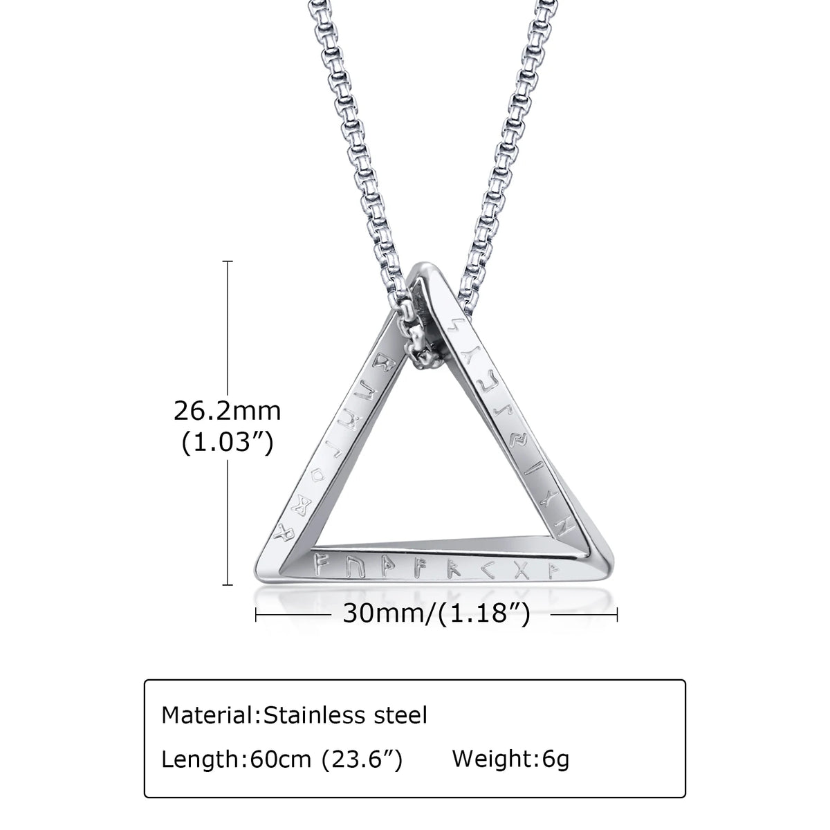 PENDRA Triangle Box Pendant Necklace