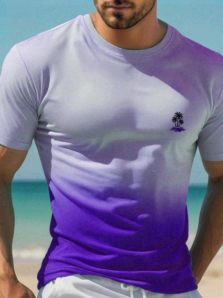 PENDRA Hawaiian Print Are T-Shirt