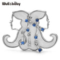 PENDRA Gemini Rhinestone Zodiac Star Brooch