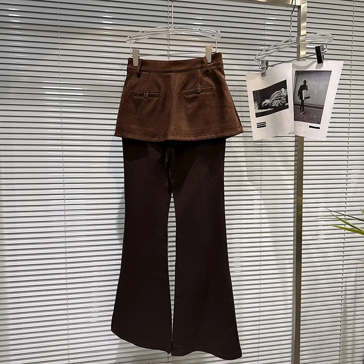 PENDRA Micro Flared Fake Two Pants