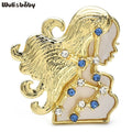 PENDRA Designer Constellations Virgo Brooch