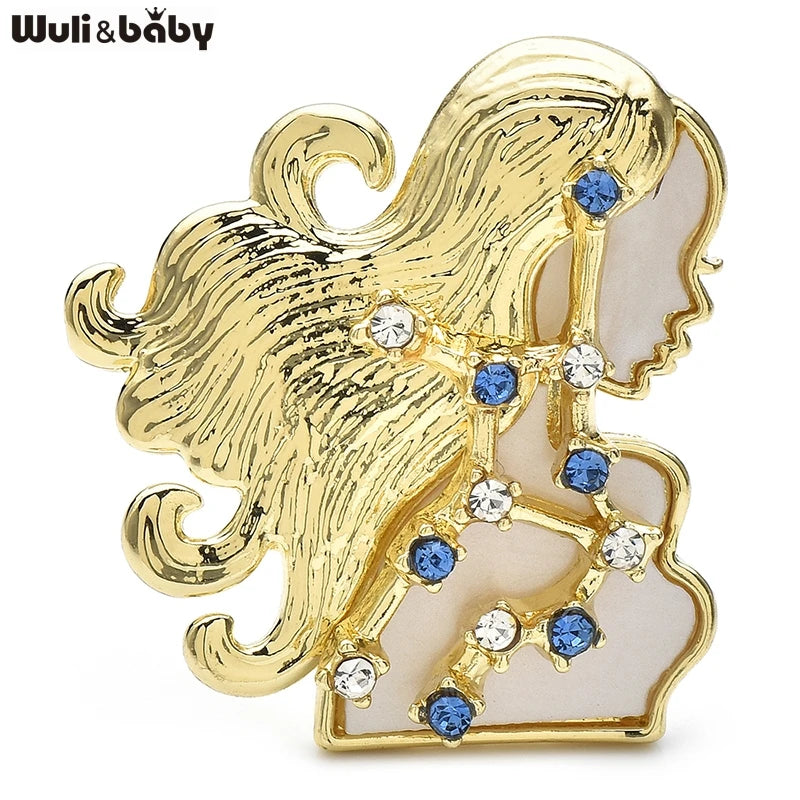 PENDRA Designer Constellations Virgo Brooch