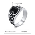 PENDRA Knot Ethnic Rock Stone Ring