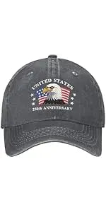 PENDRA Patriotic Cotton Washed Cap