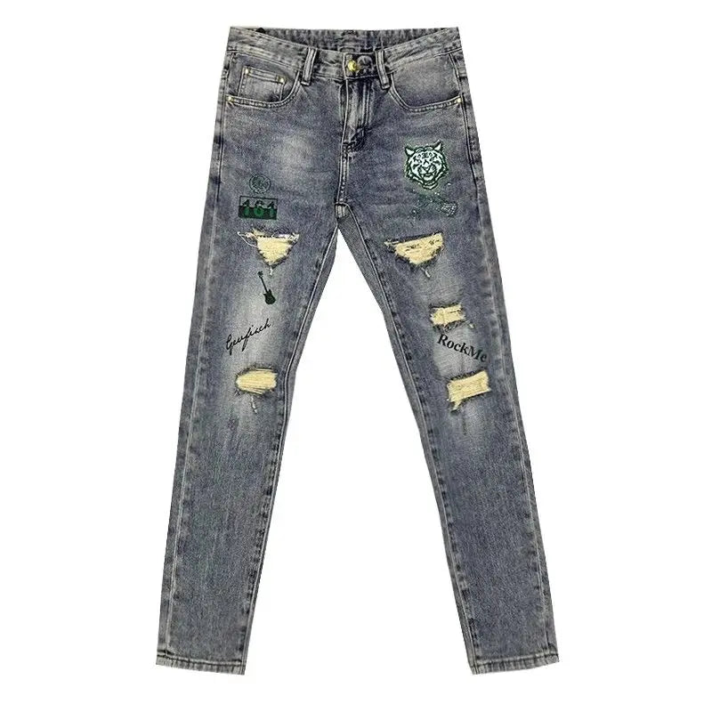 PENDRA Denim Embroidery Arrival Pants