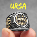 PENDRA Viking Runes Wolf Ring