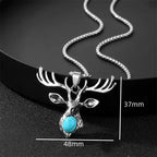 PENDRA Reindeer 316L Stainless Steel Deer Pendant Necklace