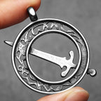 PENDRA Courage Sword Steel Necklace