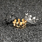 PENDRA Royal Crown Rock Steel Ring
