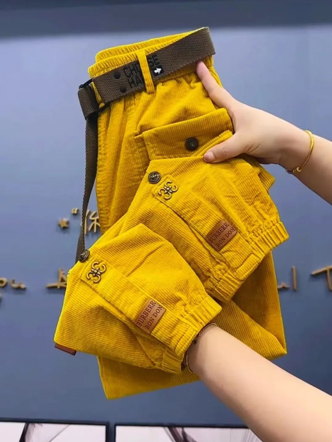 PENDRA Thick Corduroy Loose Casual Pants