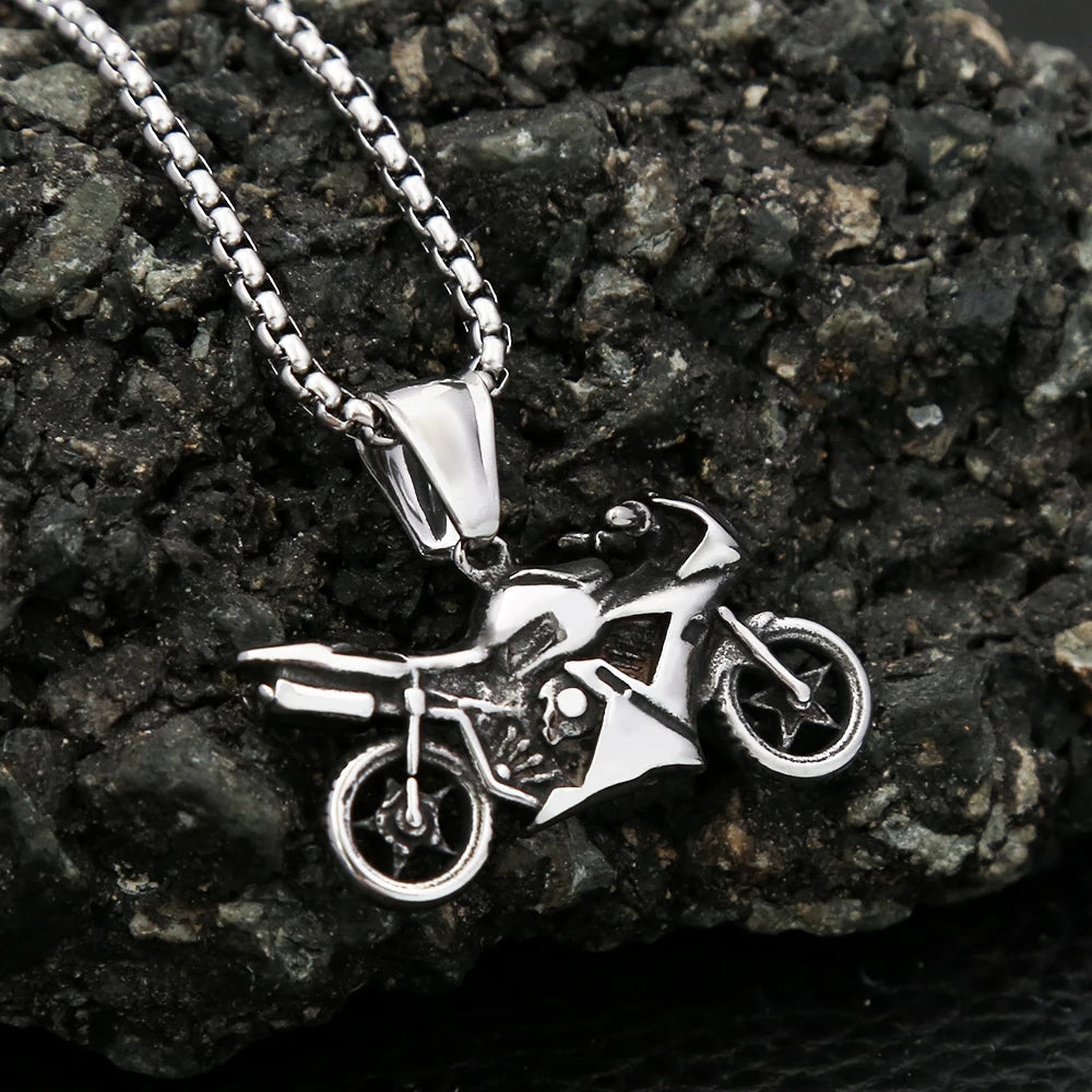 PENDRA Motorguard Vintage Motorcycle Pendant