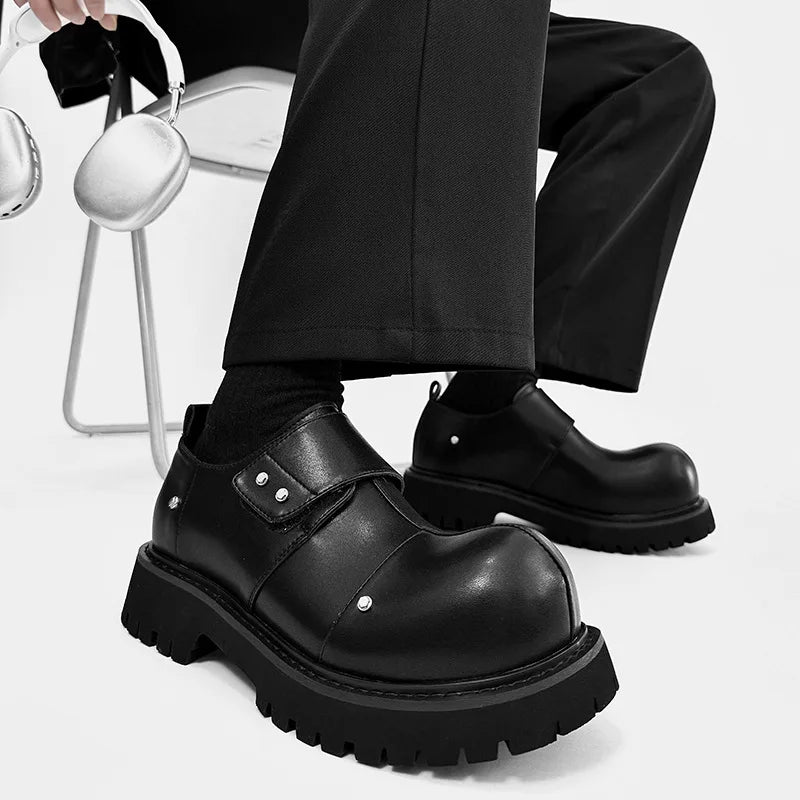 PENDRA Leather Thick Soled Shoes