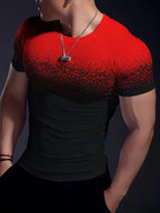 PENDRA Printed Urban Short-Sleeve Running T-Shirt