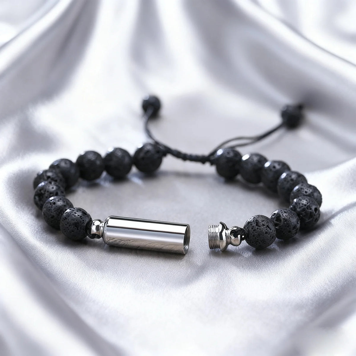 Men Bracelet, Urn Beaded Bracelets,Human or Pet Ashes,Cremation Jewelry for Men,Memorial Jewelry,Sympathy Gift