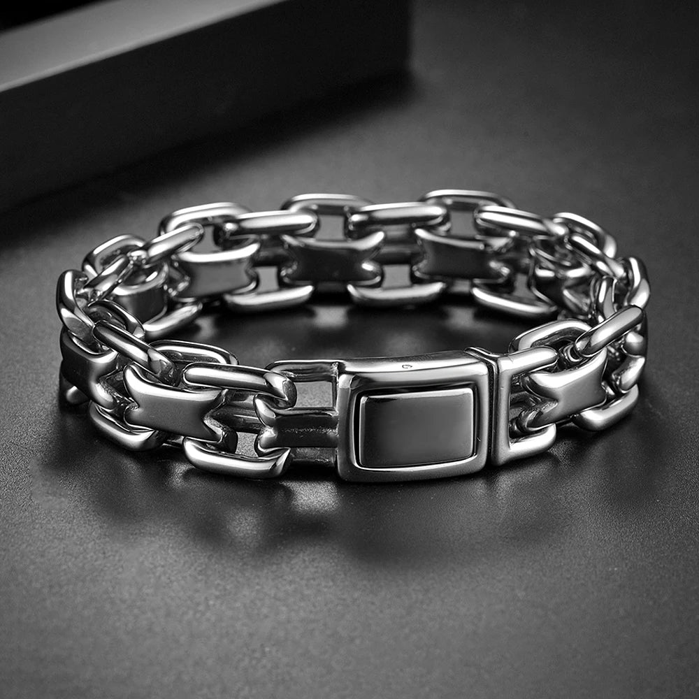 PENDRA DoubleZero Heavy Link Chain Bracelet