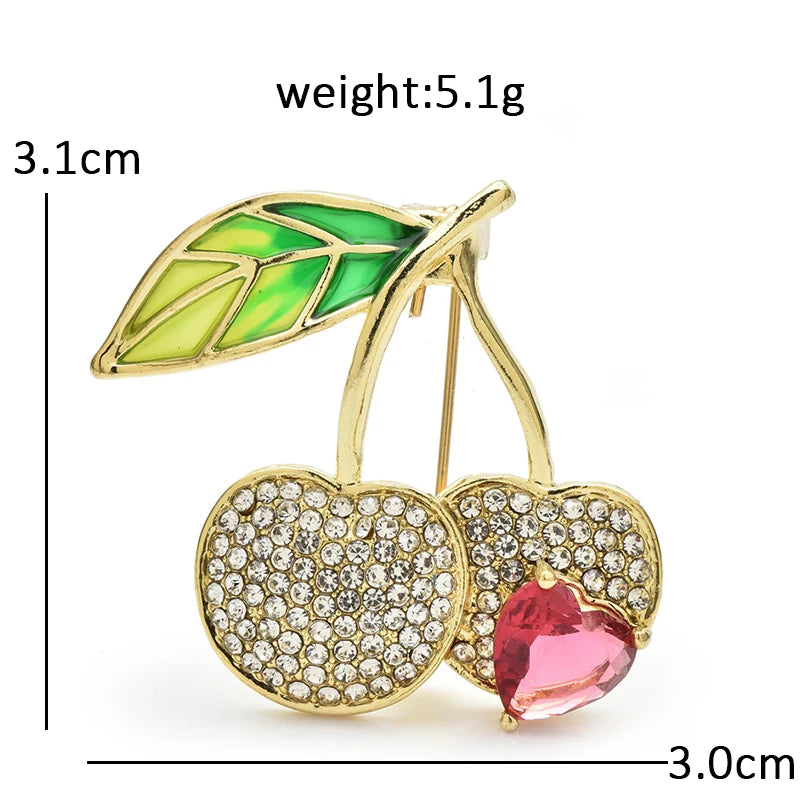PENDRA Amora Rhinestone Brooch