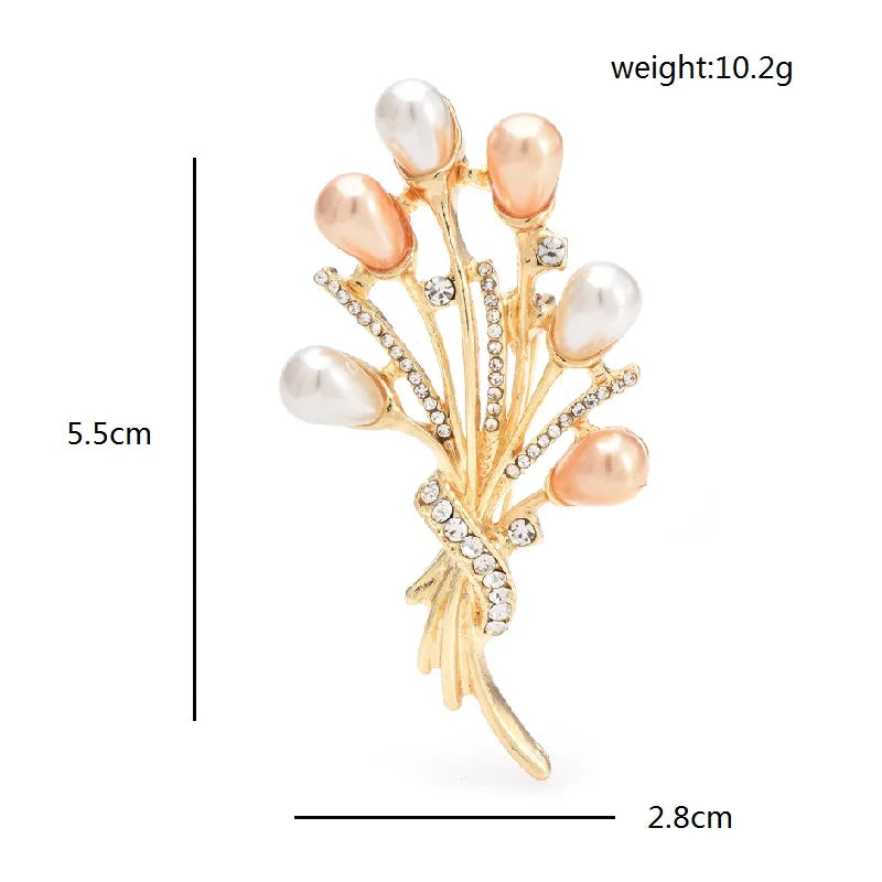 PENDRA Florielle38 Pearl Brooch