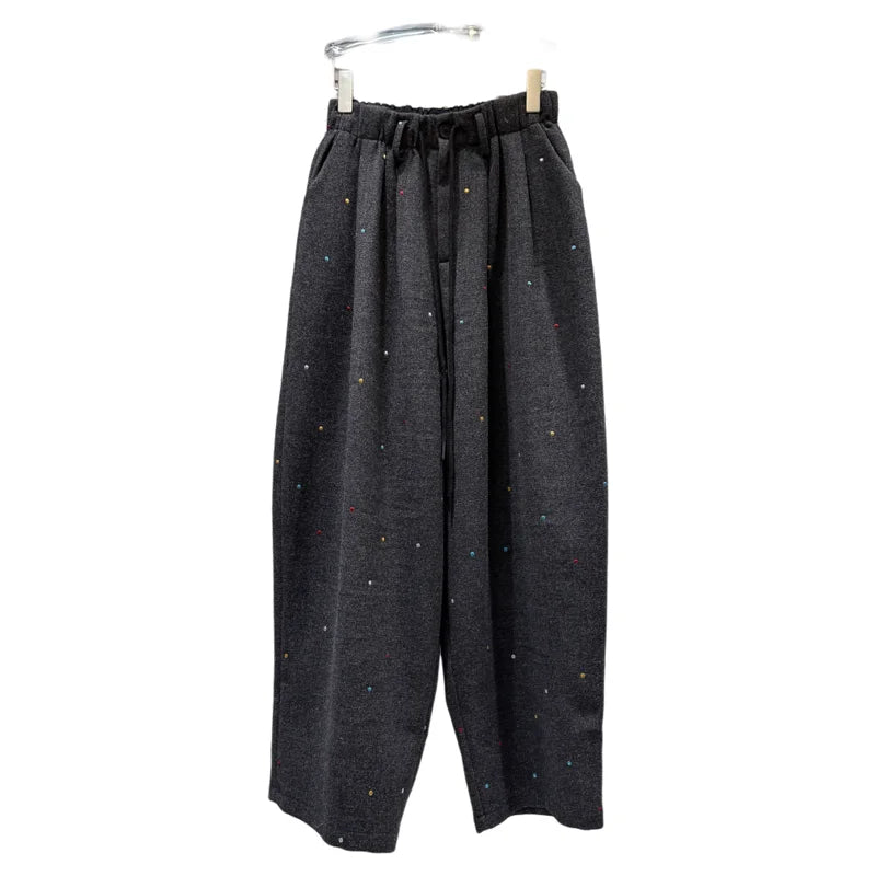 PENDRA Woolen Floor Length Wide Leg Pants