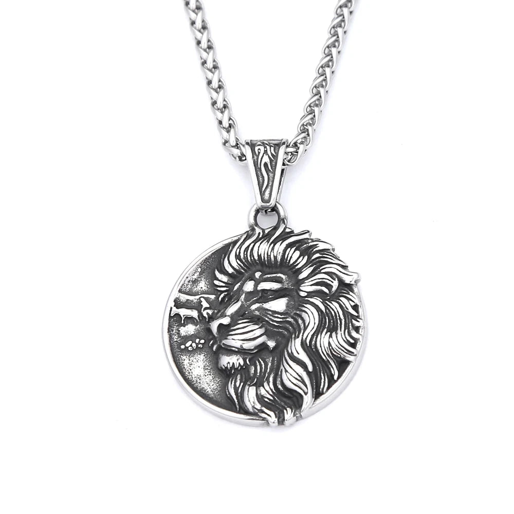 PENDRA Lioncrest Nordic Viking Lion Pendant
