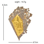 PENDRA Charming Art Face Brooch