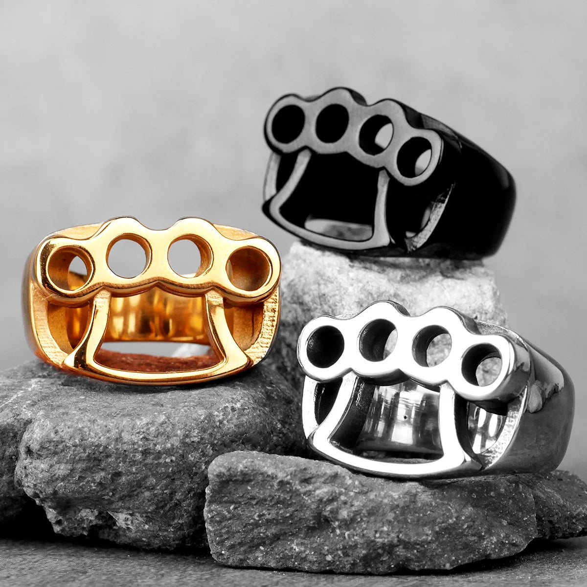 PENDRA Fight Boxing Knuckles Steel Ring