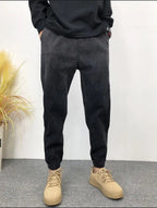Gradual Change Color 2025 Tied Jeans Men's Summer New Loose Ruffian Handsome Small Feet Pants Trendy Brand Harlan Casual Pants