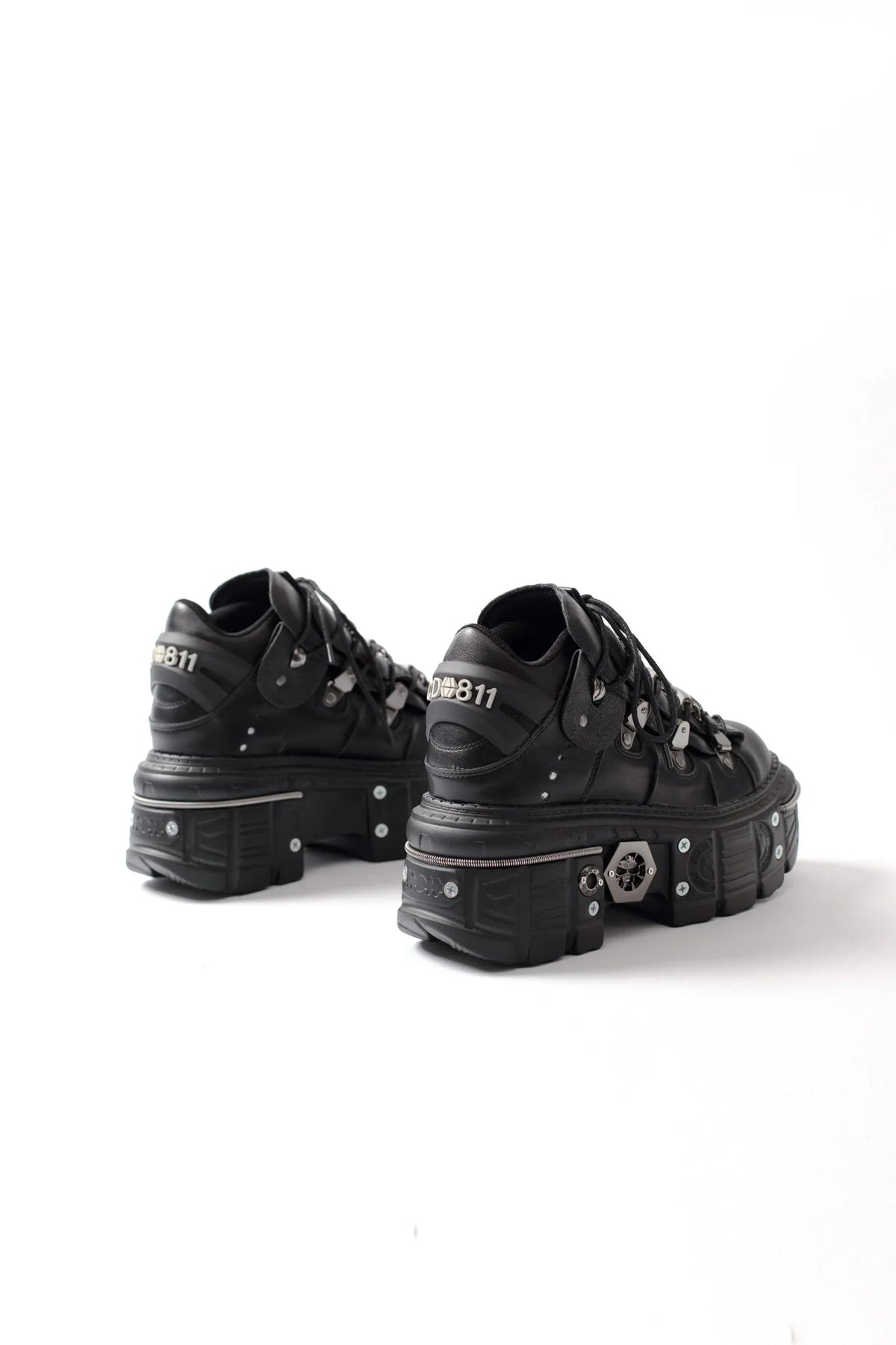 PENDRA Lace Platform Ankle Punk Boots