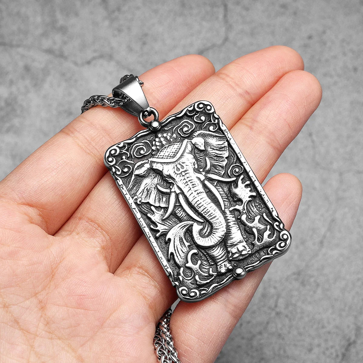 PENDRA Tavorin Elephant Motif Necklace