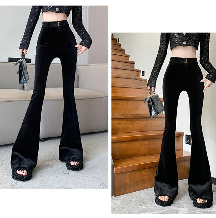 PENDRA Add Velvet Thick Pants