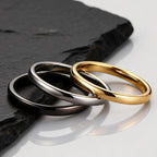 2mm Simple Tungsten Carbide Ring for Men Women,Scratch Resistant Plain Tungsten Steel Ring,Unisex Pinky Ring Wedding Ring Gift